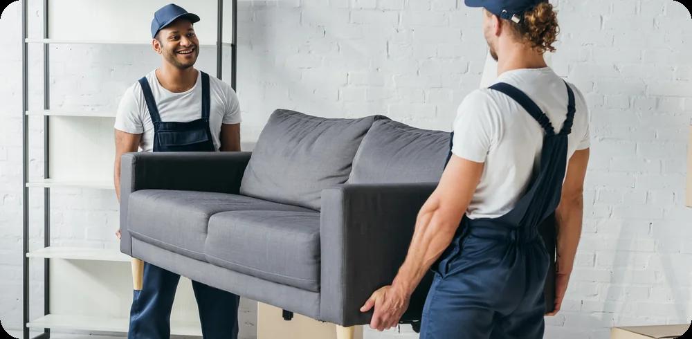 movers holding a couch