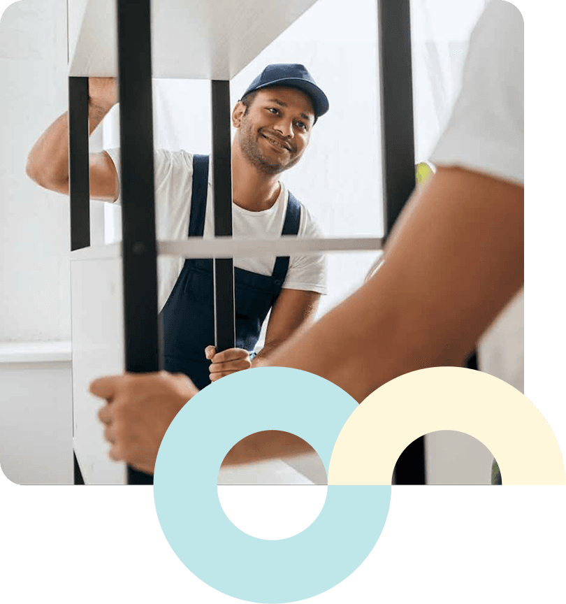 guy moving furniture