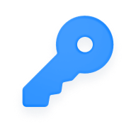 Blue Key Icon